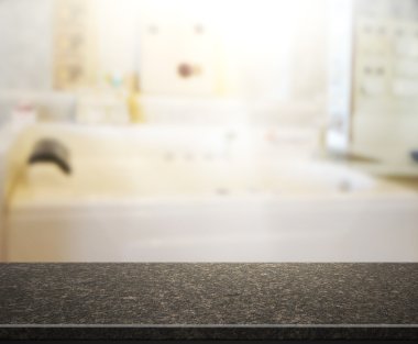 Masa üstü ve arka plan bulanıklık banyo