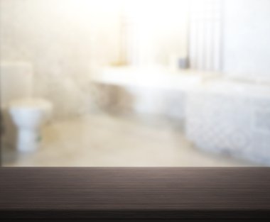 Masa üstü ve arka plan bulanıklık banyo