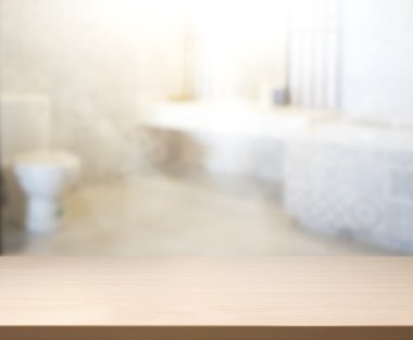 Masa üstü ve arka plan bulanıklık banyo