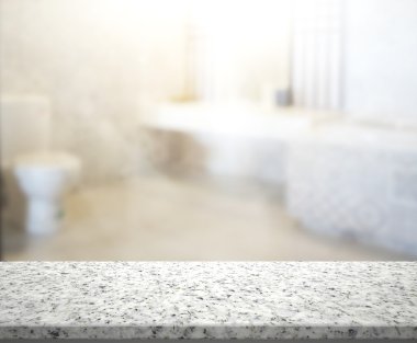 Masa üstü ve arka plan bulanıklık banyo