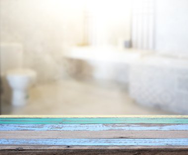 Masa üstü ve arka plan bulanıklık banyo