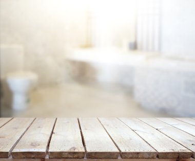 Masa üstü ve arka plan bulanıklık banyo