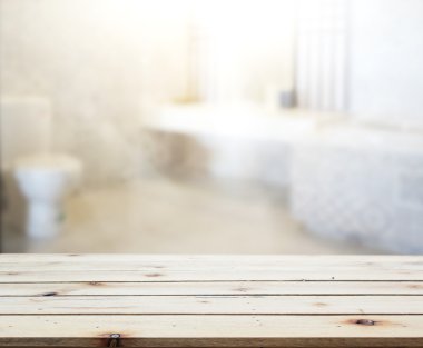 Masa üstü ve arka plan bulanıklık banyo