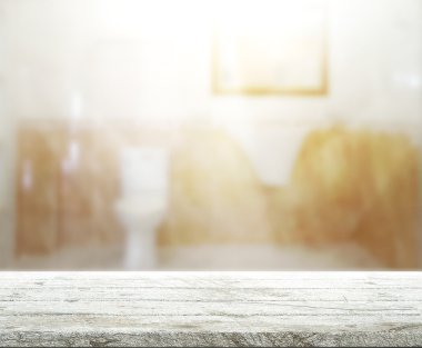 Masa üstü ve arka plan bulanıklık banyo