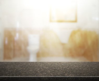 Masa üstü ve arka plan bulanıklık banyo