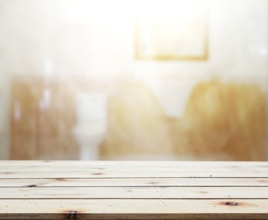 Masa üstü ve arka plan bulanıklık banyo