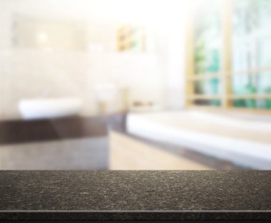 Masa üstü ve arka plan bulanıklık banyo