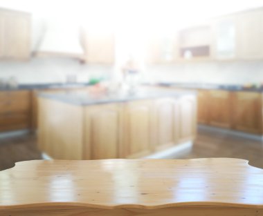 Masa üstü ve arka plan bulanıklık mutfak Oda