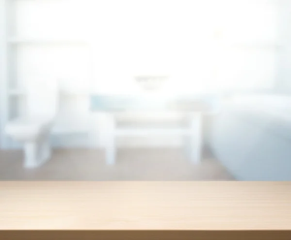 Table Top And Blur Interior of Background — Stock Photo, Image