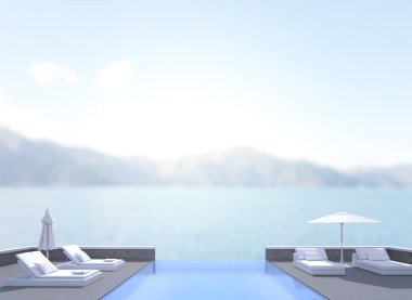 Balkon ve Teras, doğa arka plan bulanıklık