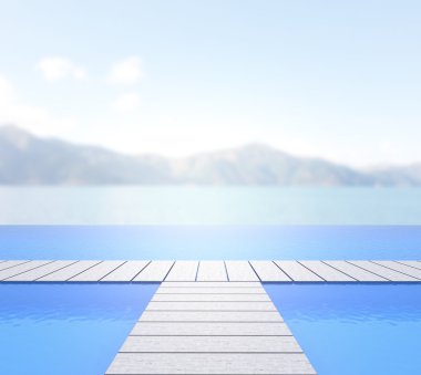 Balkon ve Teras, doğa arka plan bulanıklık