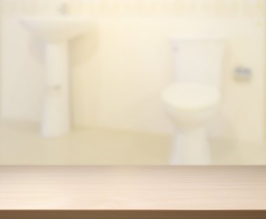Masa üstü ve arka plan bulanıklık banyo