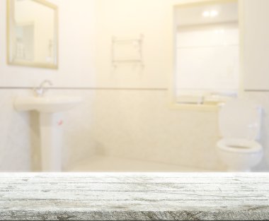 Masa üstü ve arka plan bulanıklık banyo