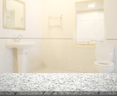 Masa üstü ve arka plan bulanıklık banyo