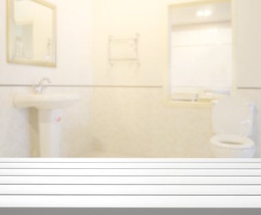 Masa üstü ve arka plan bulanıklık banyo