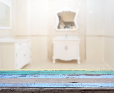 Masa üstü ve arka plan bulanıklık banyo