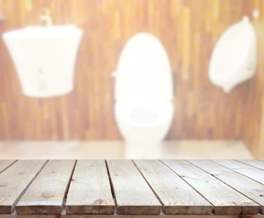 Masa üstü ve arka plan bulanıklık banyo