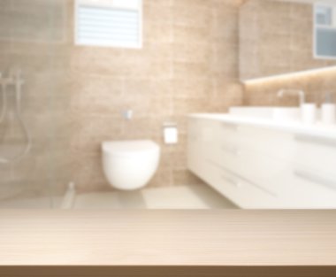 Masa üstü ve arka plan bulanıklık banyo
