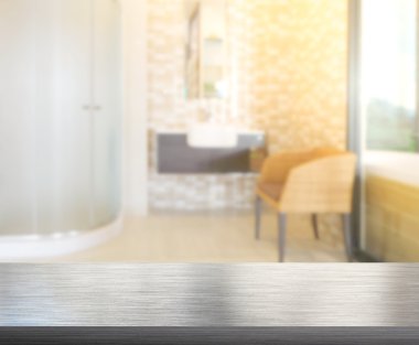 Masa üstü ve arka plan bulanıklık banyo