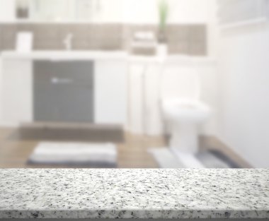 Masa üstü ve arka plan bulanıklık banyo