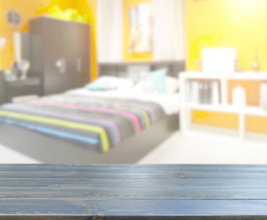 Yatak odasındaki Masa Üstü ve Görüntü Arkaplanı