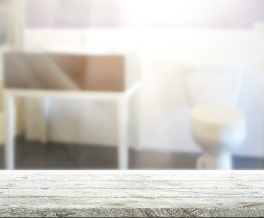 Masa üstü ve arka plan bulanıklık banyo