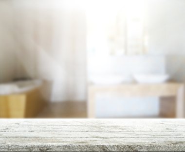 Masa üstü ve arka plan bulanıklık banyo