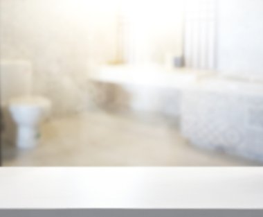 Masa üstü ve arka plan bulanıklık banyo