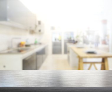 Masa üstü ve arka plan bulanıklık mutfak Oda