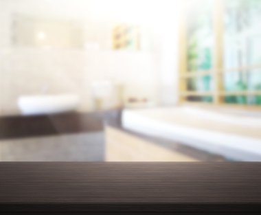 Masa üstü ve arka plan bulanıklık banyo