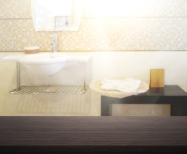 Masa üstü ve arka plan bulanıklık banyo