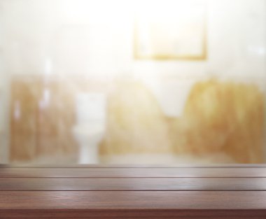 Masa üstü ve arka plan bulanıklık banyo