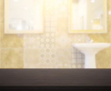 Masa üstü ve arka plan bulanıklık banyo