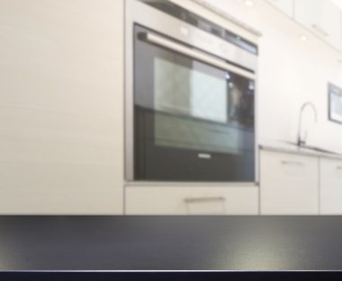Masa üstü ve arka plan bulanıklık mutfak Oda