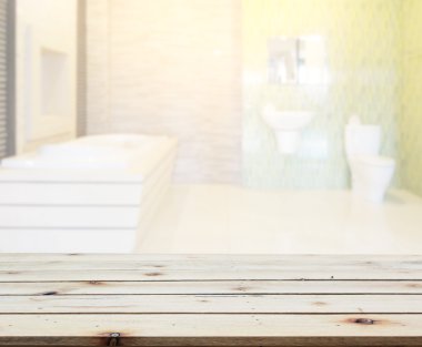 Masa üstü ve arka plan bulanıklık banyo