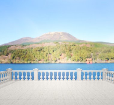 Balkon ve Teras, doğa arka plan bulanıklık