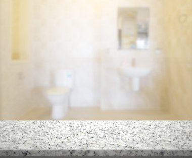 Masa üstü ve arka plan bulanıklık banyo