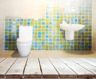 Masa üstü ve arka plan bulanıklık banyo