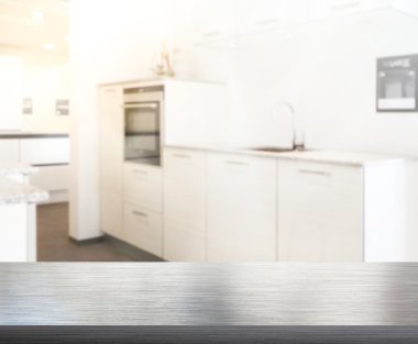 Masa üstü ve arka plan bulanıklık mutfak Oda