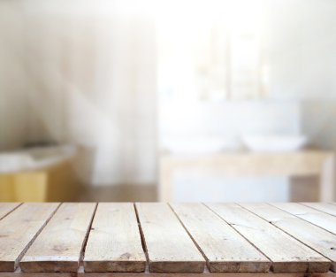 Masa üstü ve arka plan bulanıklık banyo