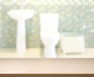Masa üstü ve arka plan bulanıklık banyo