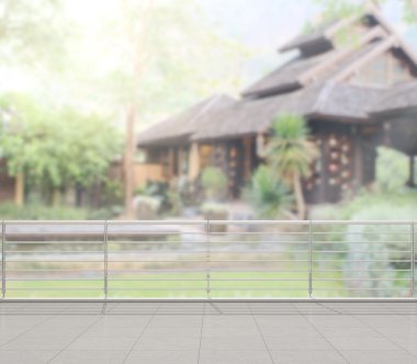 Balkon ve Teras dış arka plan bulanıklık