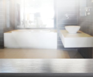 Masa üstü ve arka plan bulanıklık banyo