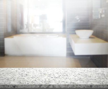 Masa üstü ve arka plan bulanıklık banyo