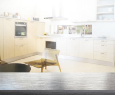 Masa üstü ve arka plan bulanıklık mutfak Oda