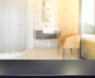 Masa üstü ve arka plan bulanıklık banyo