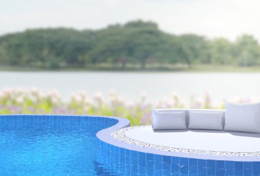 Balkon ve Teras, doğa arka plan bulanıklık