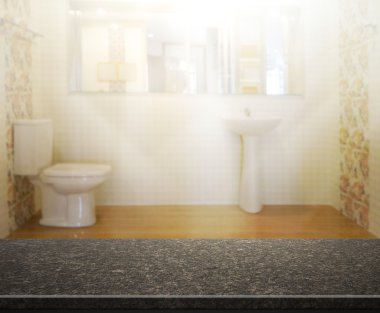 Masa üstü ve arka plan bulanıklık banyo