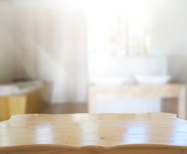 Masa üstü ve arka plan bulanıklık banyo