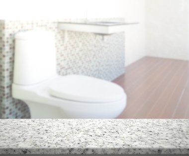 Masa üstü ve arka plan bulanıklık banyo